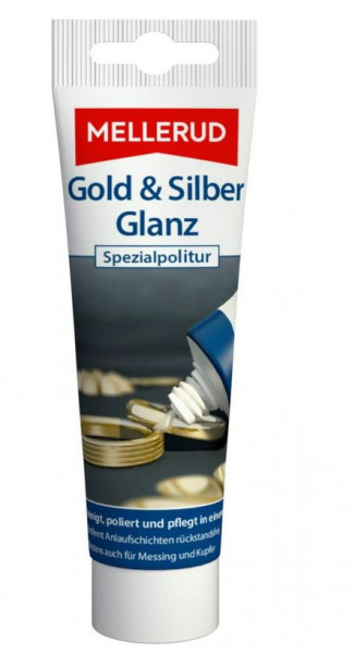 Mellerud Gold &amp; Silber Glanz Spezialpolitur Politur-Paste gegen Schmutz, Fett, Ablagerungen