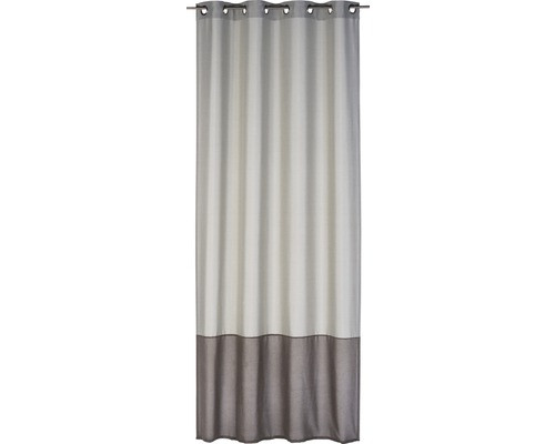 Elbersdrucke Ösenschal Dualino taupe-braun 140x255 cm