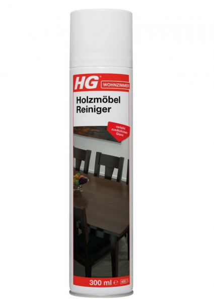 HG Holzmöbelreiniger Pflegemittel für Massivholz, Furnierholz, und Kunststoffoberflächen 300 ml