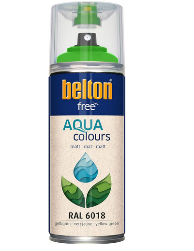 Belton Free Matt wasserbasierend 400 ml RAL 6018 gelbgrün