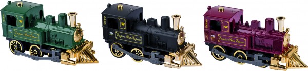 Klassische Lokomotive, Spritzguss, L= 14 cm