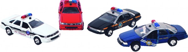 Sonic State Rescue,Polizeiauto mit Sirene + Licht, L= 13 cm