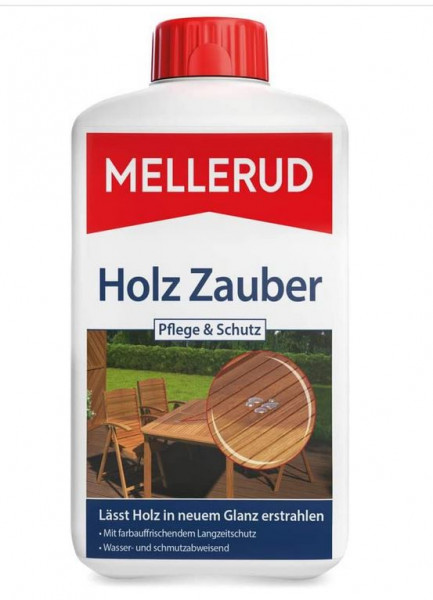 Mellerud Holz Zauber Pflege &amp; Schutz – Kraftvolles Mittel für alle verwitterten und verblichenen Höl