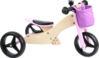 Laufrad-Trike 2 in 1 Rosa, ca. 64 x 38 x 36 cm, Sitzhöhe ca. 24 - 28 cm, max. Belastbarkeit 50 kg, s