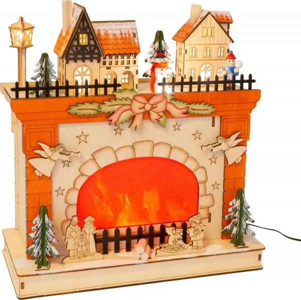 Kaminlampe Winterwelt