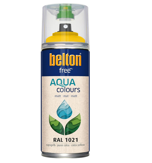 Belton Free Matt wasserbasierend 400 ml RAL 1021 rapsgelb