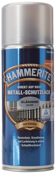 Akzo Nobel, Hammerite 400ml, glänzend, silber, Metallschutzlack