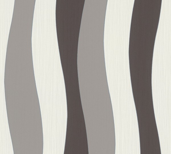 A.S. Création Simply Stripes 912930 Vlies Braun Creme Metallic