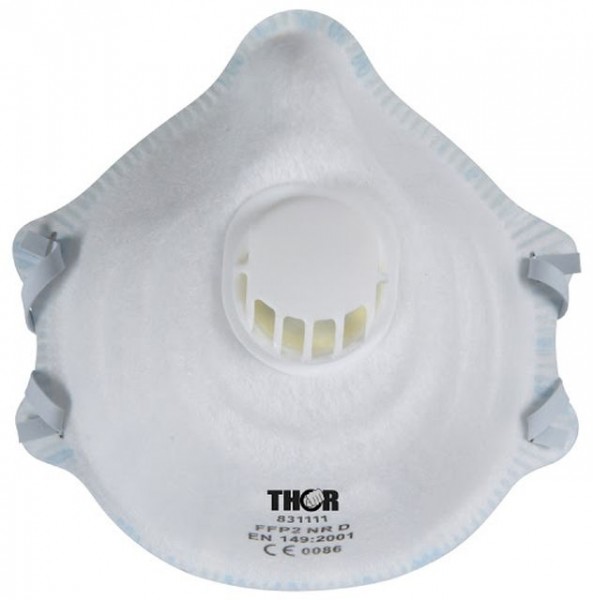 Thor Safty- Atemschutzmaske FFP2 NRD 831111 + Ventil 10 Stück Feinstaubmasken