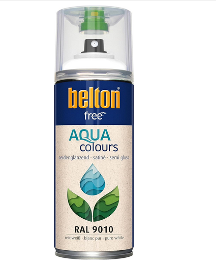 Belton Free Seidenglanz wasserbasierend 400 ml RAL 9010 reinweiß