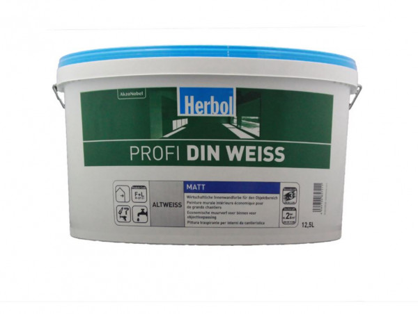 Herbol Profi DIN Weiss, 12,5 l Altweiß