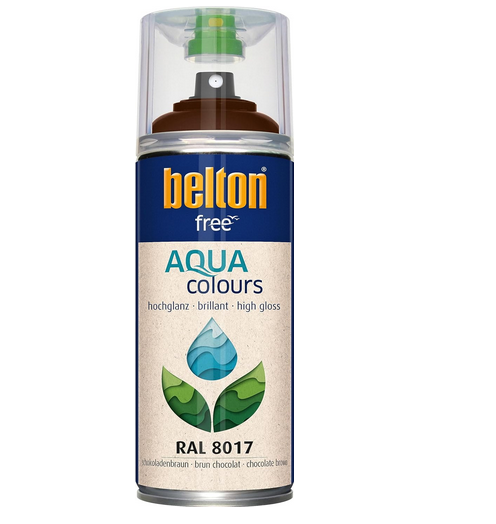 Belton Free Hochglanz wasserbasierend 400 ml RAL 8017 schokoladenbraun