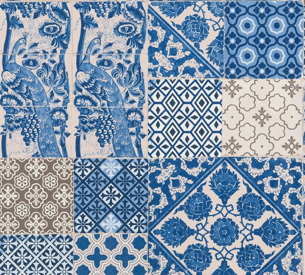 A.S. Création Tapete - Metropolitan S, # 369231, Vliestapete,gemustert, blau, 10,05m x 0,53m