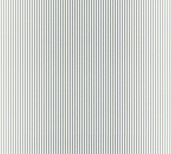 A.S. Création, Simply Stripes, # 319961, Vliestapete, Streifen, Grau Metallic Weiß