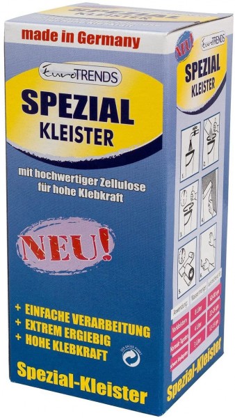 Eurotrends - Spezial Kleister 5 x 200 g Papier-Tapeten Kleister, Rauhfaser ergibig hohe Klebekraft