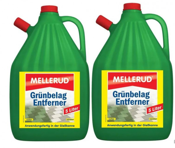 2 x Mellerud Grünbelag Entferner 5 Liter