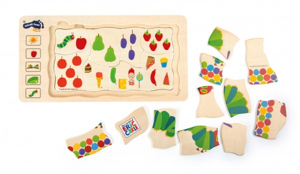 Legler Raupe Nimmersatt Schichtenpuzzle - small foot design