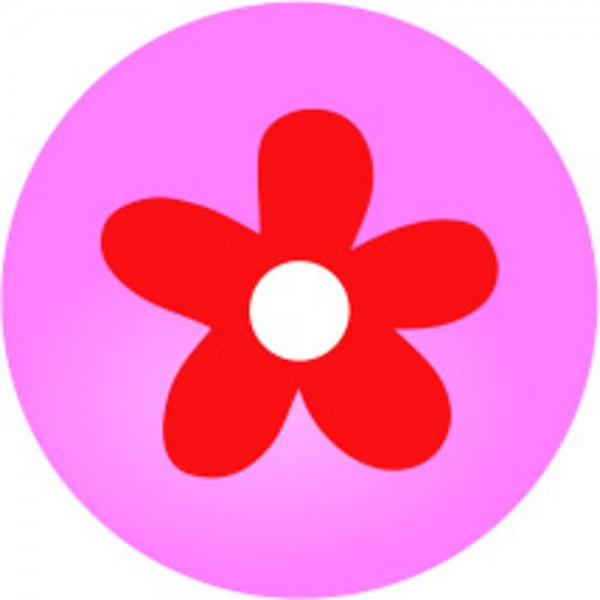 GOKI Clickhalbperle Blume