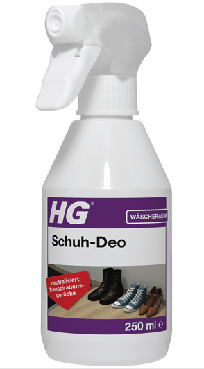 HG Schuh-Deo Mit diesem Schuhdeo wird Transpirationsgeruch wirksam neutralisiert 250 ml