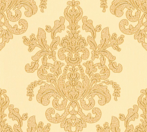 A.S. Création Hermitage 10 341434 Vlies Beige Gelb Metallic