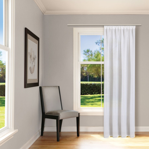 Gerster Schal mit Kräuselband, Uni, 140 × 245 cm, Beige