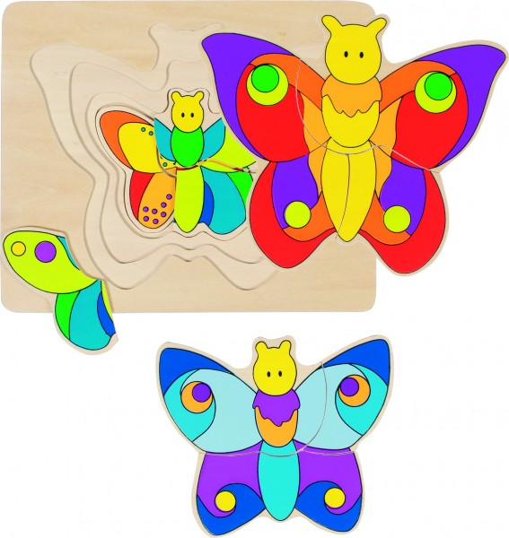 Schichtenpuzzle Schmetterling