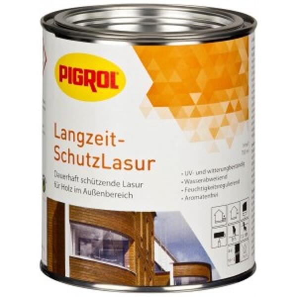 Pigrol Langzeit-SchutzLasur antikweiß 10 Liter