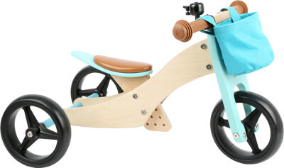 Laufrad-Trike 2 in 1 Türkis, ca. 64 x 38 x 36 cm, Sitzhöhe ca. 24 - 28 cm, max. Belastbarkeit 50 kg,