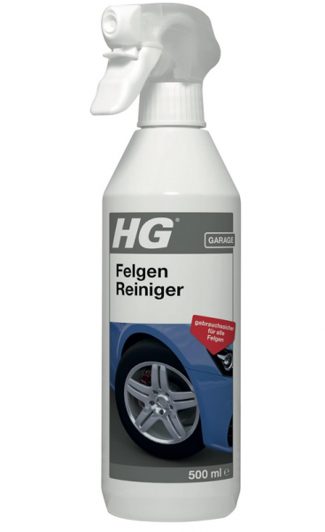 HG Felgen-Reiniger 500 ml - Für Glänzend Saubere Felgen - Auch zur Vorbehandlung in der Waschstraße