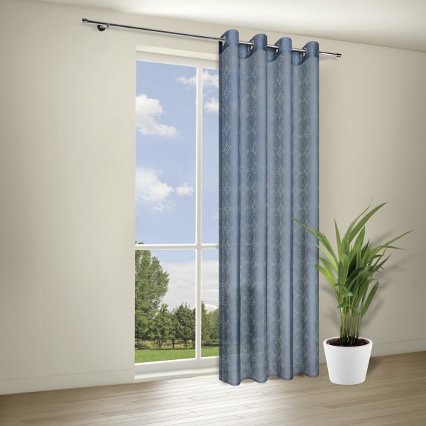 Ausbrenner Ösenschal, blau, 140 cm x 245 cm, 100% Polyester