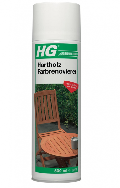 HG Hartholz-Erneuerer 500 ml – ein Holzentgrauer speziell für die Pflege und den Schutz der Hartholz