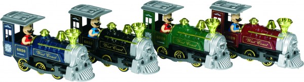 Klassische Lokomotive mit Geräusch und Licht, L= 15 cm