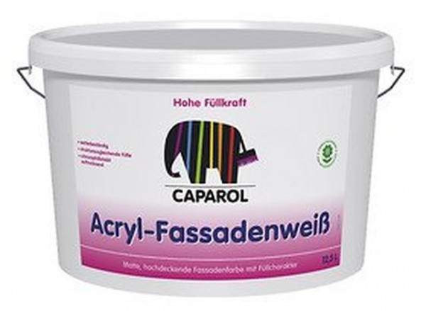 Caparol Acryl Fassadenweiß, 12,5 l Weiß