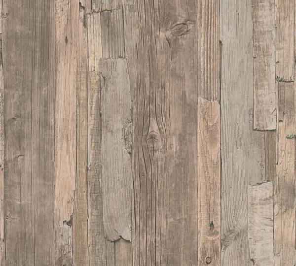 A.S. Création Best of Wood`n Stone 2nd Edition 954053 Vlies Beige Braun