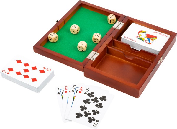 small foot - Spielbox Karten und Würfel
