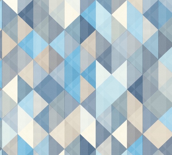 A.S. Création Scandinavian 2 367863 Vlies Blau Braun Grau