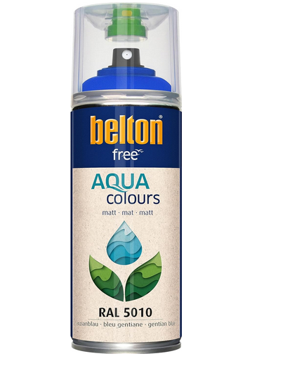 Belton Free Matt wasserbasierend 400 ml RAL 5010 enzianblau