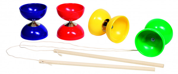 Diabolo mit Stöckern und Schnur