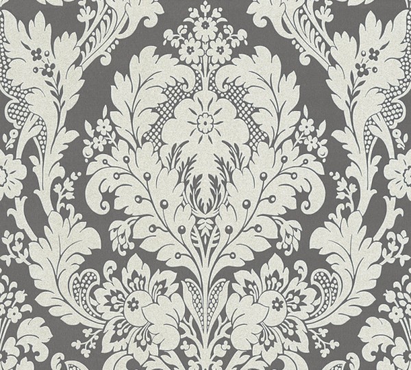 A.S. Création Kingston 327505 Papier Creme Grau Metallic