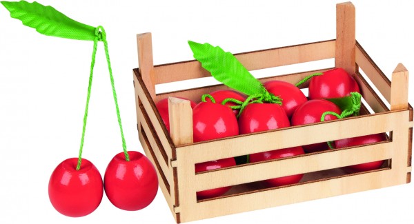 Kirschen in Obstkiste