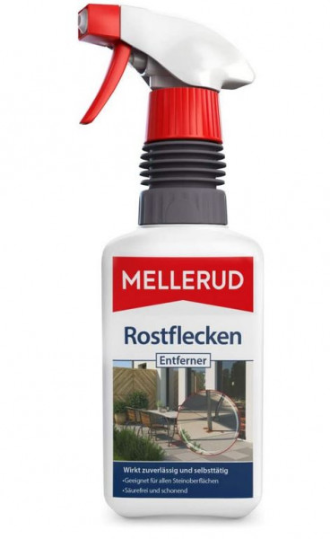 Mellerud Rostflecken Entferner – Effizientes Spray gegen Rostflecken auf Allen Steinoberflächen im I