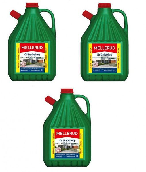 3 x Mellerud Grünbelag Entferner 5 Liter