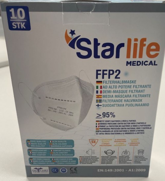 FFP2 Atemschutzmaske Star life Medical