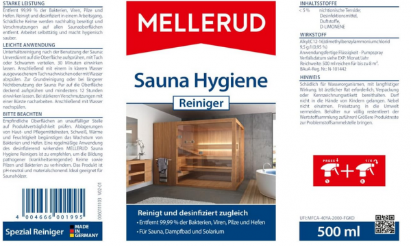 Sauna Hygiene Reiniger 0,5 l