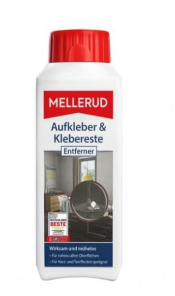 MELLERUD Aufkleber &amp; Klebereste Entferner zum Entfernen von Aufklebern &amp; Etiketten auf unempfindlich