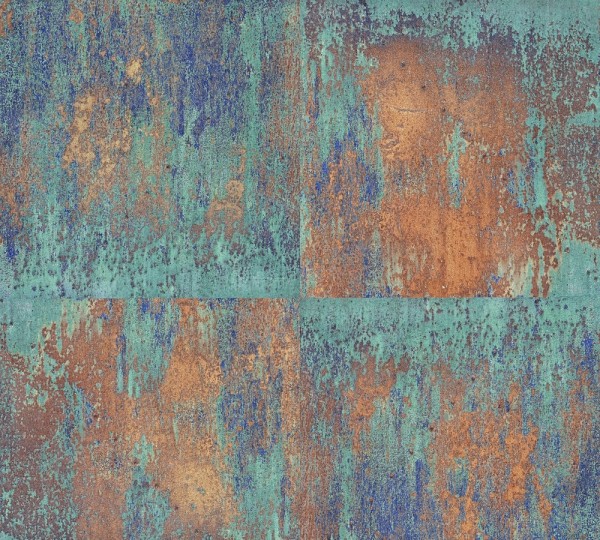A.S. Création - neue Bude, # 361181, Vliestapete, metallic,blau, grün, 10,05m x 0,53m