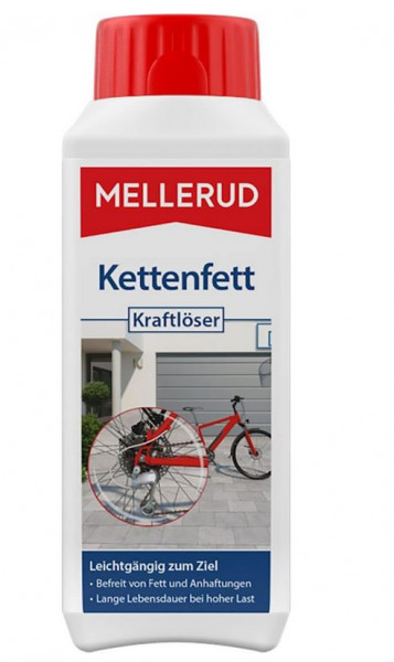 MELLERUD Kettenfett Kraftlöser Kettenreiniger gegen Öl, Fett und Anhaftungen für Fahrräder und Motor