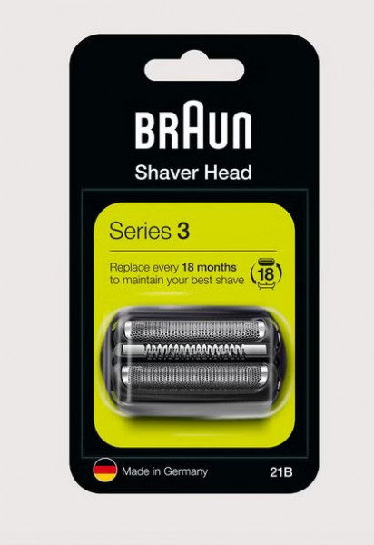 Braun Series 3 21 B Elektrorasierer Scherkopf in Schwarz