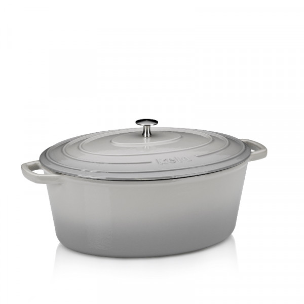 Bräter oval Calido grau 9,3 l