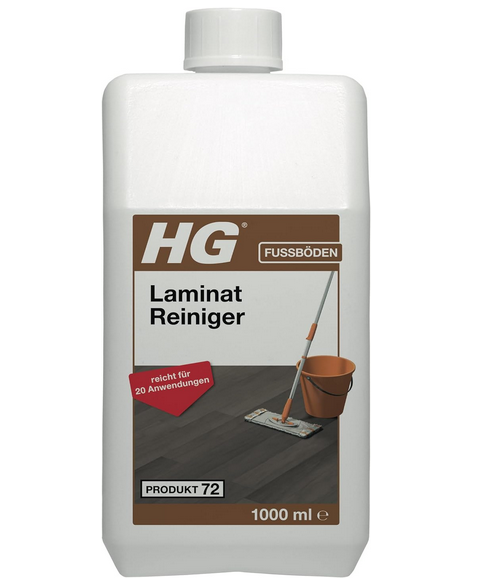 HG Laminat, Vinyl und PVC Reiniger, ein frisch duftender, konzentrierter Bodenreiniger für alle Arte